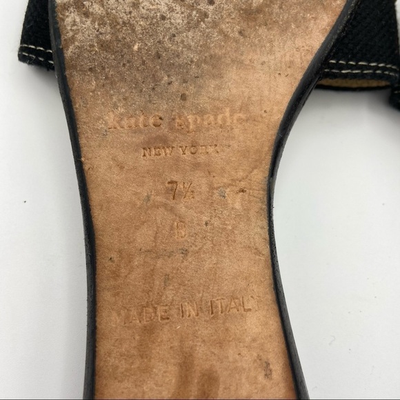 Kate Spade Toby Polka Dot Canvas Leather Flat 7.5B - Picture 12 of 12